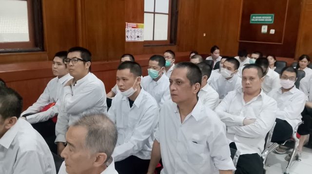 Foto: Sidang 41 WNA kasus dugaan scamming lintas negara di Pengadilan Negeri Surabaya