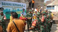 Foto: Dandim 0803 Madiun Letkol Inf I Nyoman Adhi Saputra bersama Forkopimda menghadiri program Bahana Bersahaja di Desa Sidomulyo, Kabupaten Madiun.