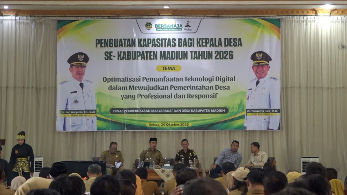 Foto: Wakil Bupati Madiun Purnomo Hadi dalam sosialisasi Early Warning System revitalisasi 89 satuan PAUD di Kabupaten Madiun.