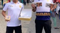Foto: Produk makanan hasil karya Warga Binaan Rutan Kelas I Surabaya dipasarkan dalam Bazar UMKM Semarak Hari Santri 2026 di GOR Sidoarjo.
