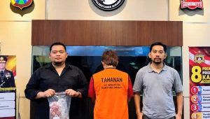 Foto: Pengungkapan kasus peredaran sabu oleh Satresnarkoba Polrestabes Surabaya di kawasan Ploso, Tambaksari