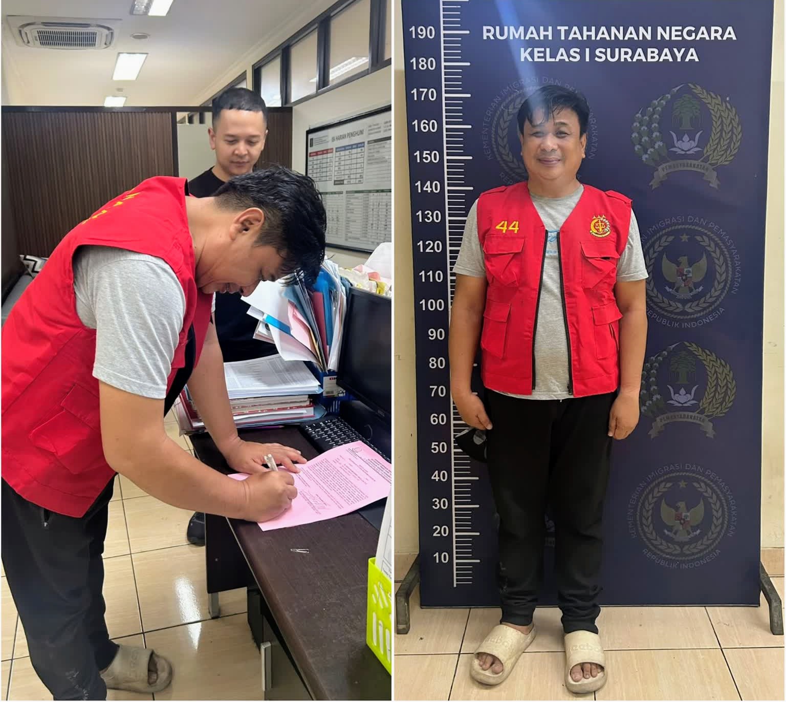 Foto: Tim Tabur Kejari Surabaya mengamankan DPO kasus fidusia Oktavanus Katili di Gorontalo.